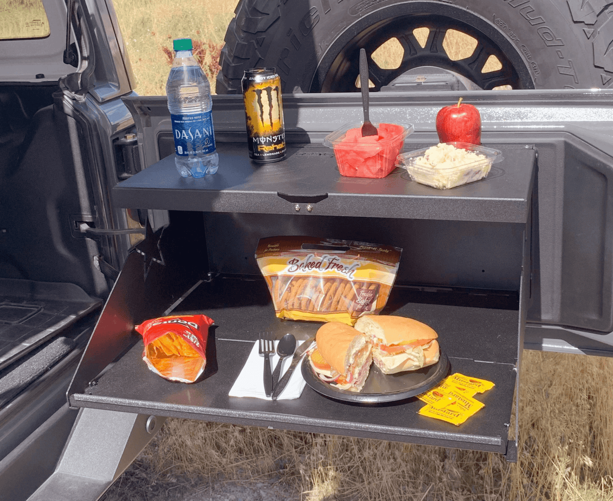 Rock Slide Engineering Trail Tailgate Table (2007-2020 Wrangler, Wrangler JK) - AC-TB-200