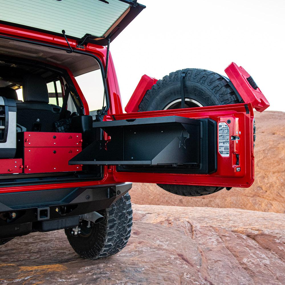 Rock Slide Engineering Trail Tailgate Table (2007-2020 Wrangler, Wrangler JK) - AC-TB-200