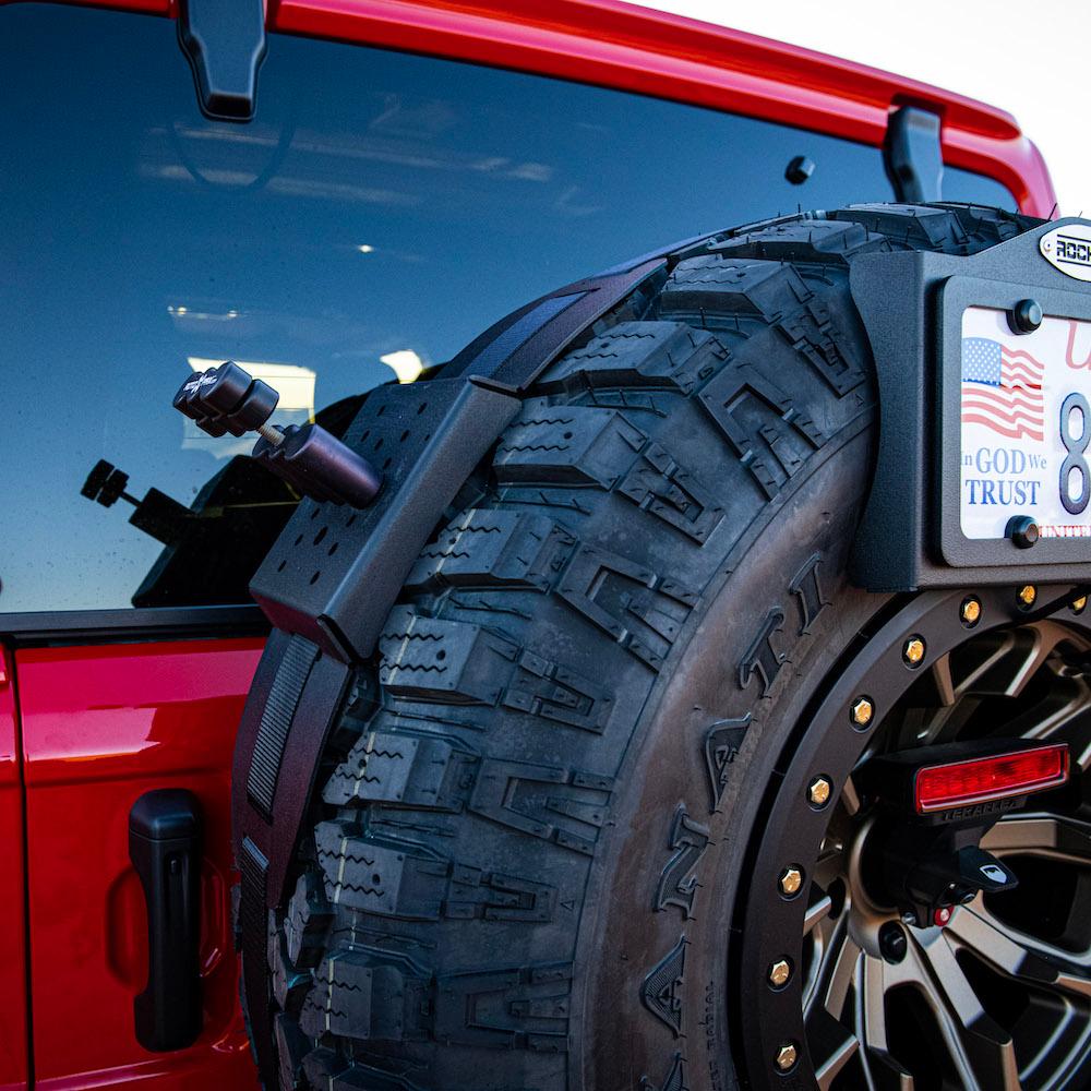 Rock Slide Engineering Spare Tire Mount EZ Rack Kit All Tire Sizes Basic Steel - AC-TR-102S