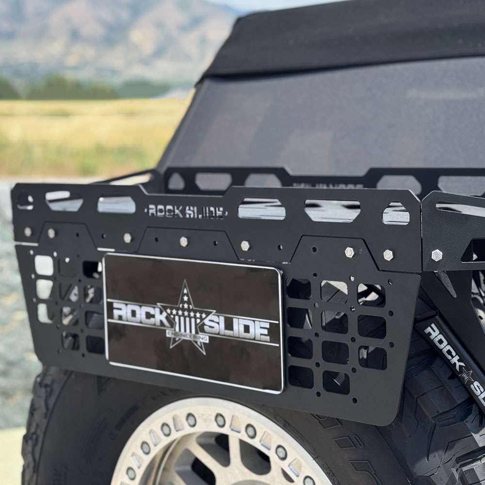 Rock Slide Engineering EZ Rack Accessory Tray License Plate Panel - AC-TR-109