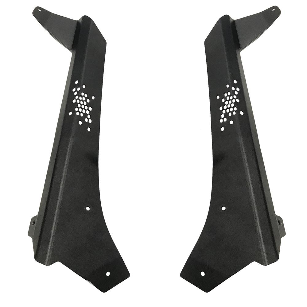 Rock Slide Engineering Wrangler/Gladiator Lower Cowl LED Light Pod Brackets and Upper Bar Brackets (2021-2023 Wrangler, Gladiator) - AC-WS-201-JL