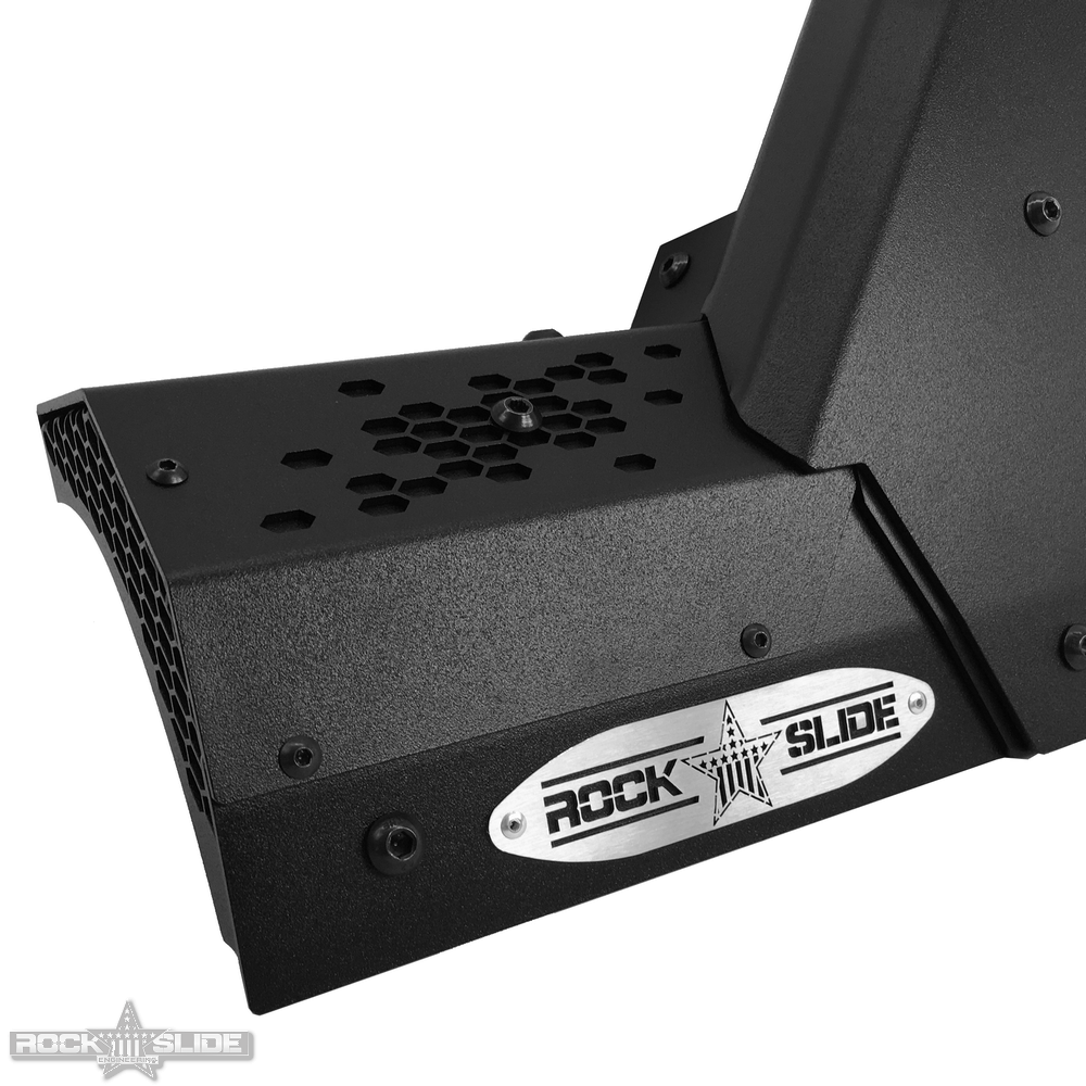 Rock Slide Engineering JL / JT Lower Larger Cowl LED Light Pod Brackets and Upper Bar Brackets (2021-2023 Wrangler, Gladiator) - AC-WS-211-JL