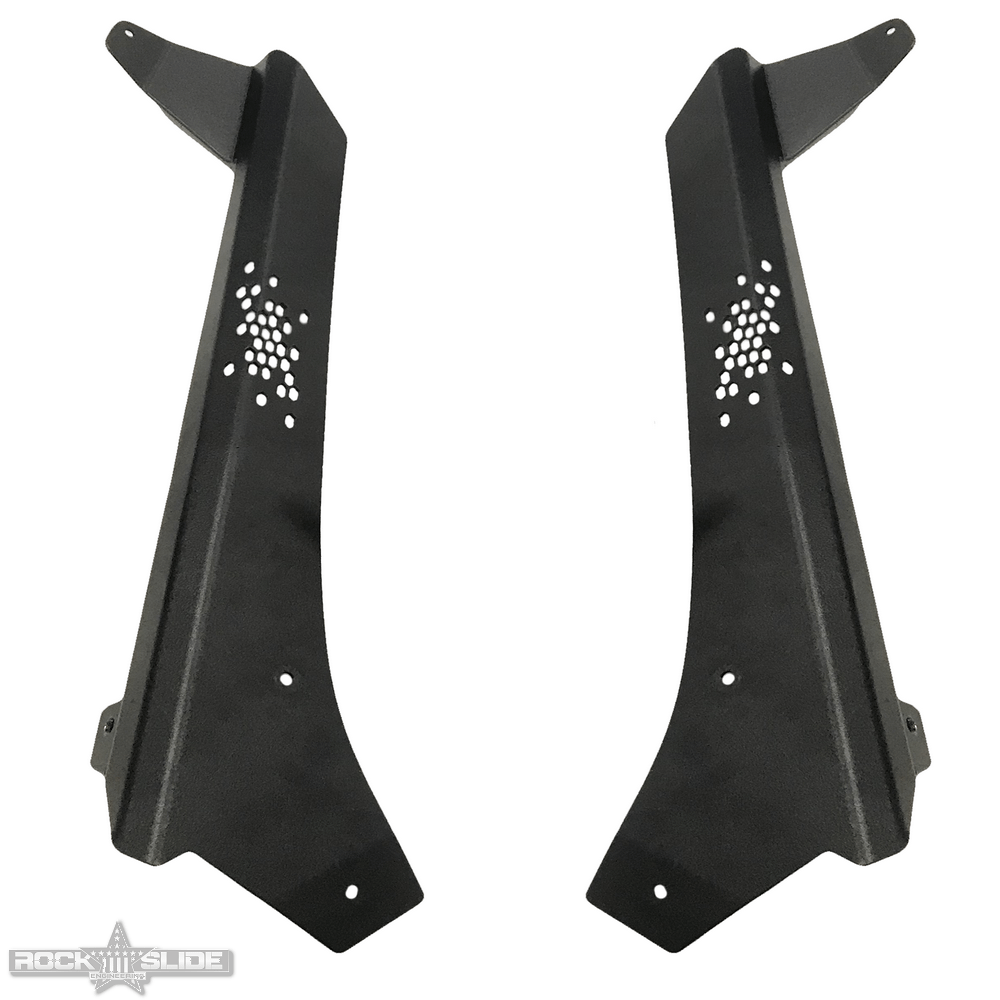 Rock Slide Engineering JL / JT Lower Larger Cowl LED Light Pod Brackets and Upper Bar Brackets (2021-2023 Wrangler, Gladiator) - AC-WS-211-JL