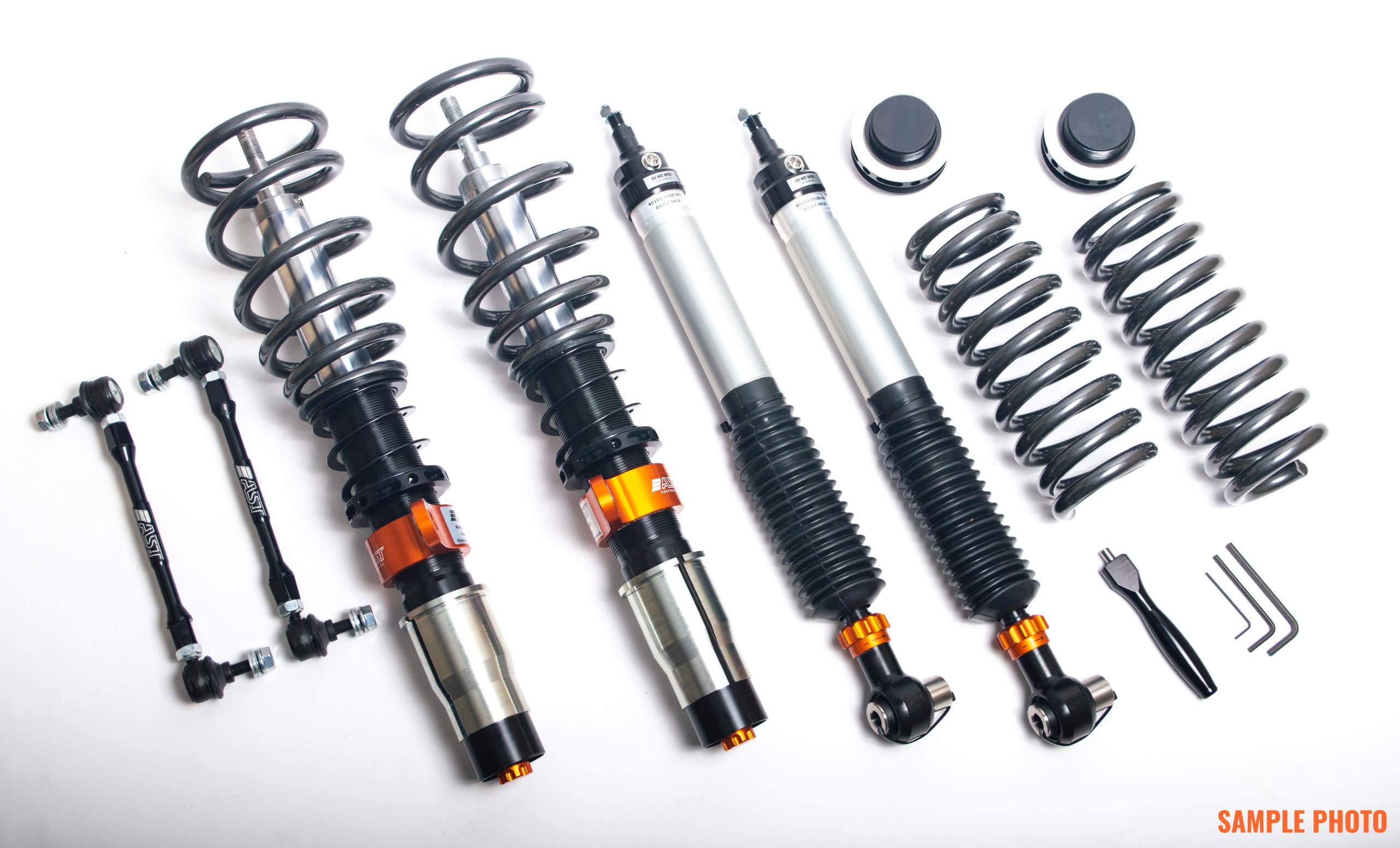 AST Suspension 1Way Adjustable Coilovers In Rebound And Ride-Height, Rear: Divorced Setup. (2021-2023 BMW M3, BMW M4) - ACU-B2114SD