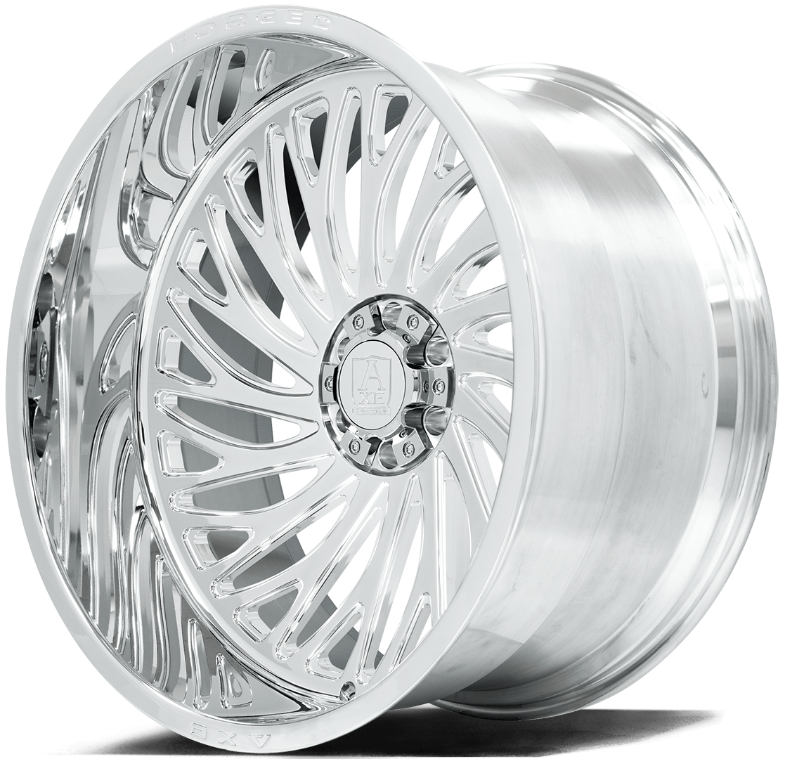 Axe Design AF10 Forged Wheel - 24x14, 6x135-6x139, Fully Polished - 241412H-76AF10LFP