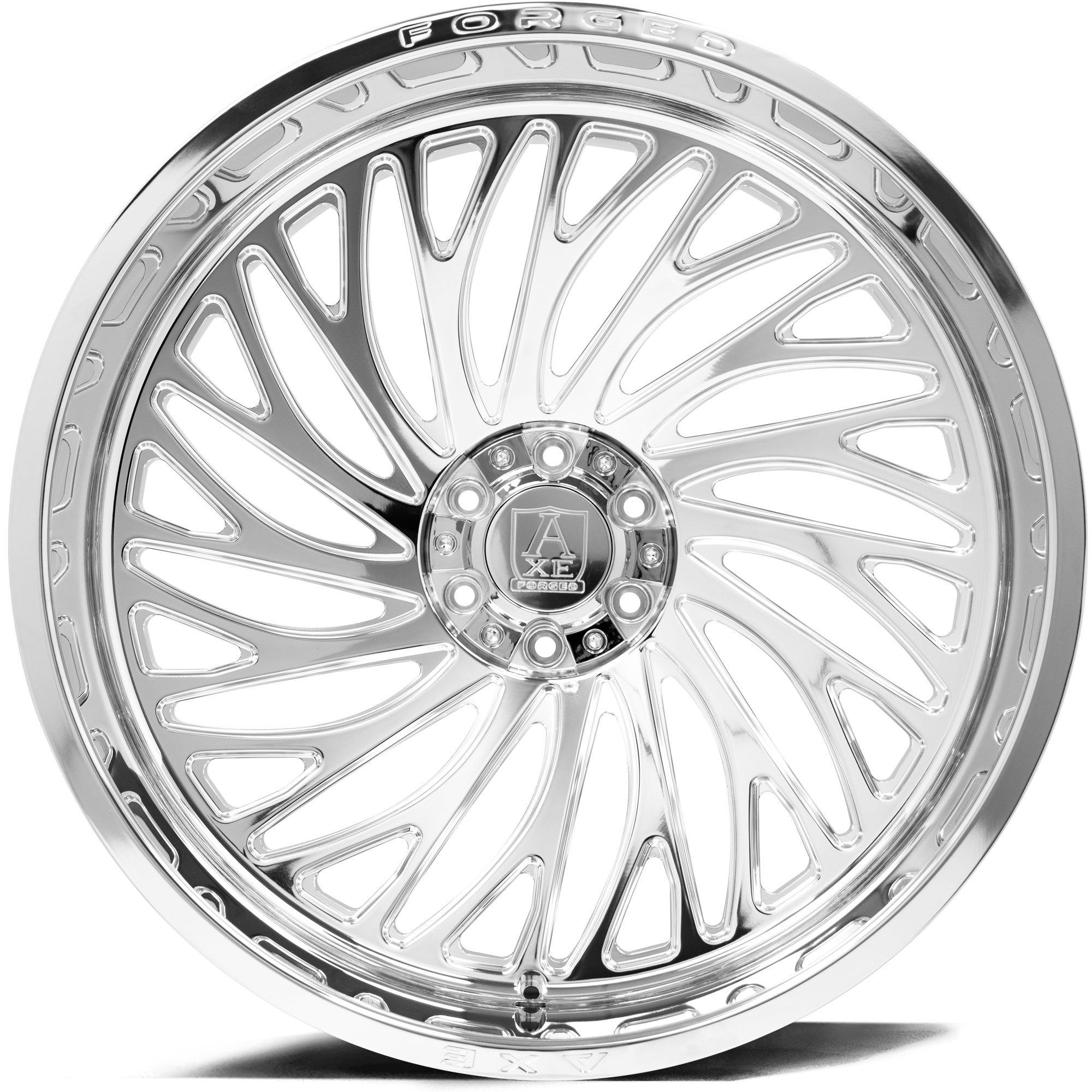 Axe Design AF10 Forged Wheel - 24x14, 6x135-6x139, Fully Polished - 241412H-76AF10LFP