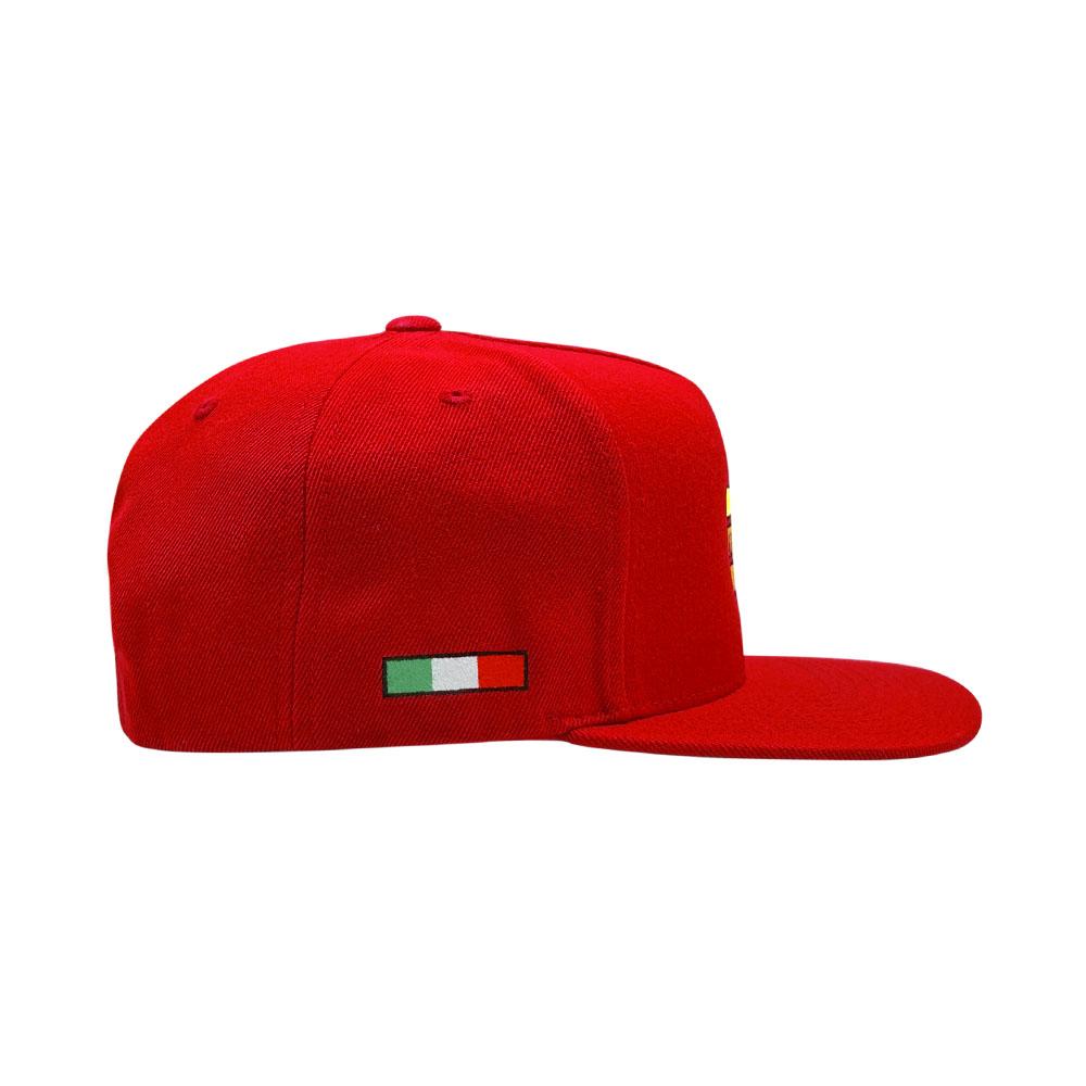 Momo Arrow Logo Flat Bill Snapback, Red - AM30023