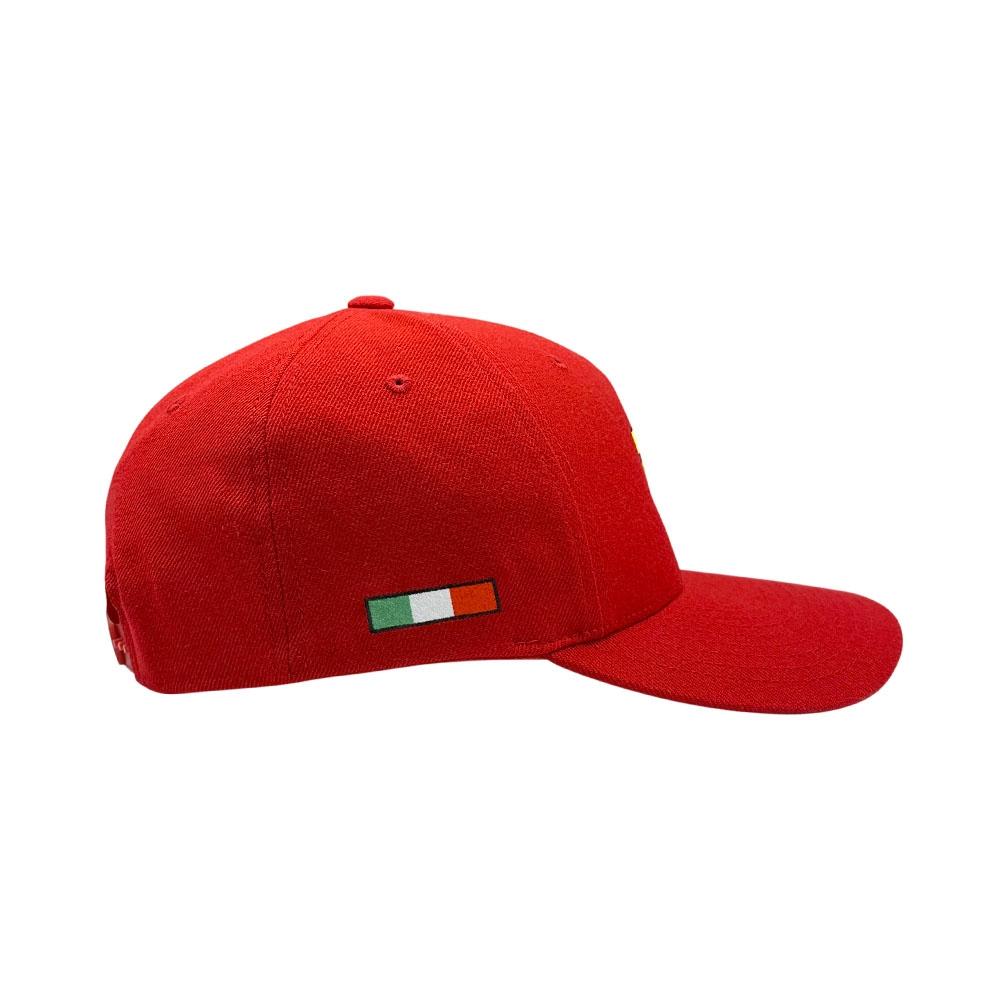 Momo Arrow Logo Curved Bill Snapback Hat, Red - AM30223