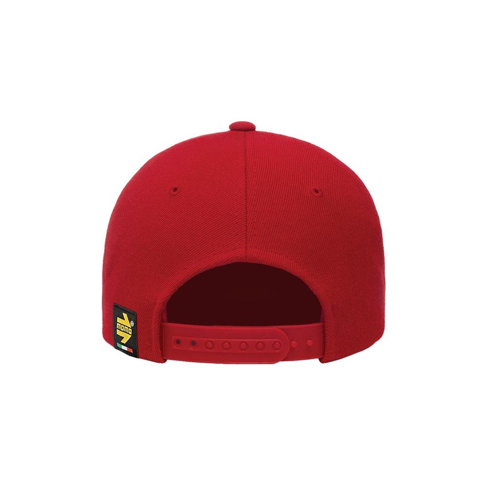Momo Arrow Logo Curved Bill Snapback Hat, Red - AM30223