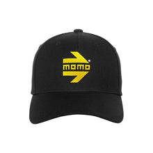 Momo Arrow Logo Curved Bill Snapback Hat, Black - AM30323