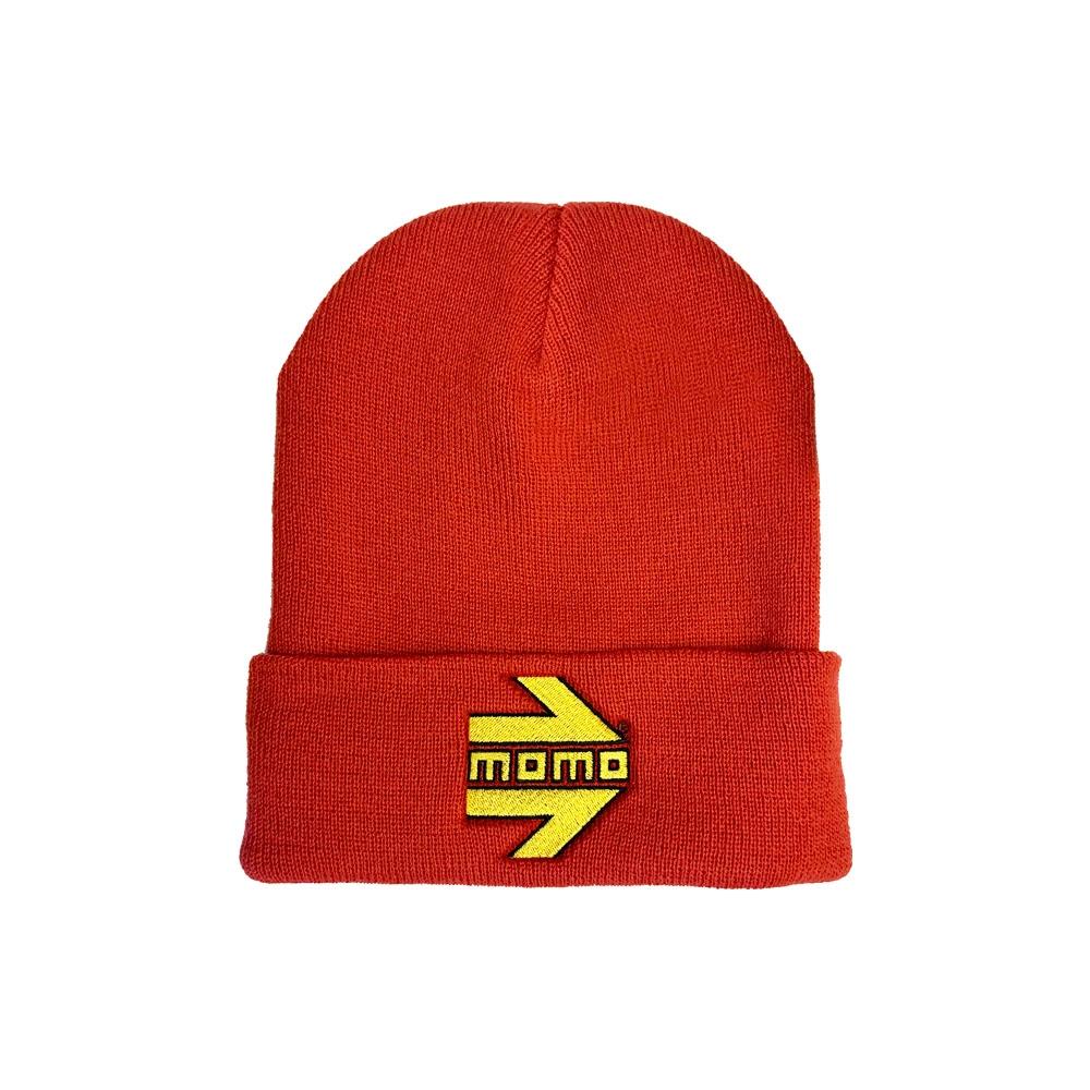 Momo Arrow Logo Beanie, Red - AM30823