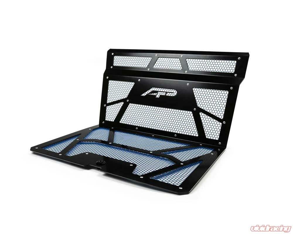 Agency Power Vented Engine Cover Gloss Black | Blue Polaris RZR XP 1000 | XP Turbo 2014-2018 - AP-RZR-111-FGB-MBLU