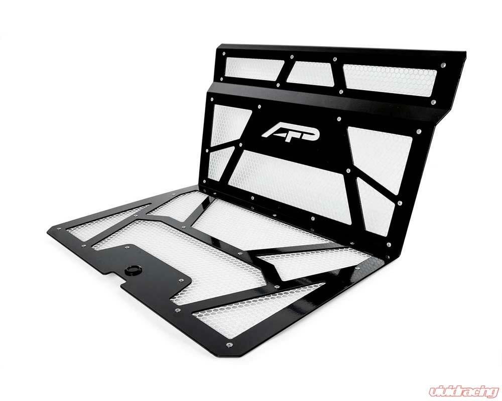 Agency Power Vented Engine Cover Gloss Black | White Polaris RZR XP 1000 | XP Turbo 2014-2018 - AP-RZR-111-FGB-MWHT