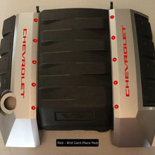 Anchor Room Engine Cover Accents - Silver Portion (2010-2015 Camaro) - Light Blue Opaque - 10CC_ICAS_BO