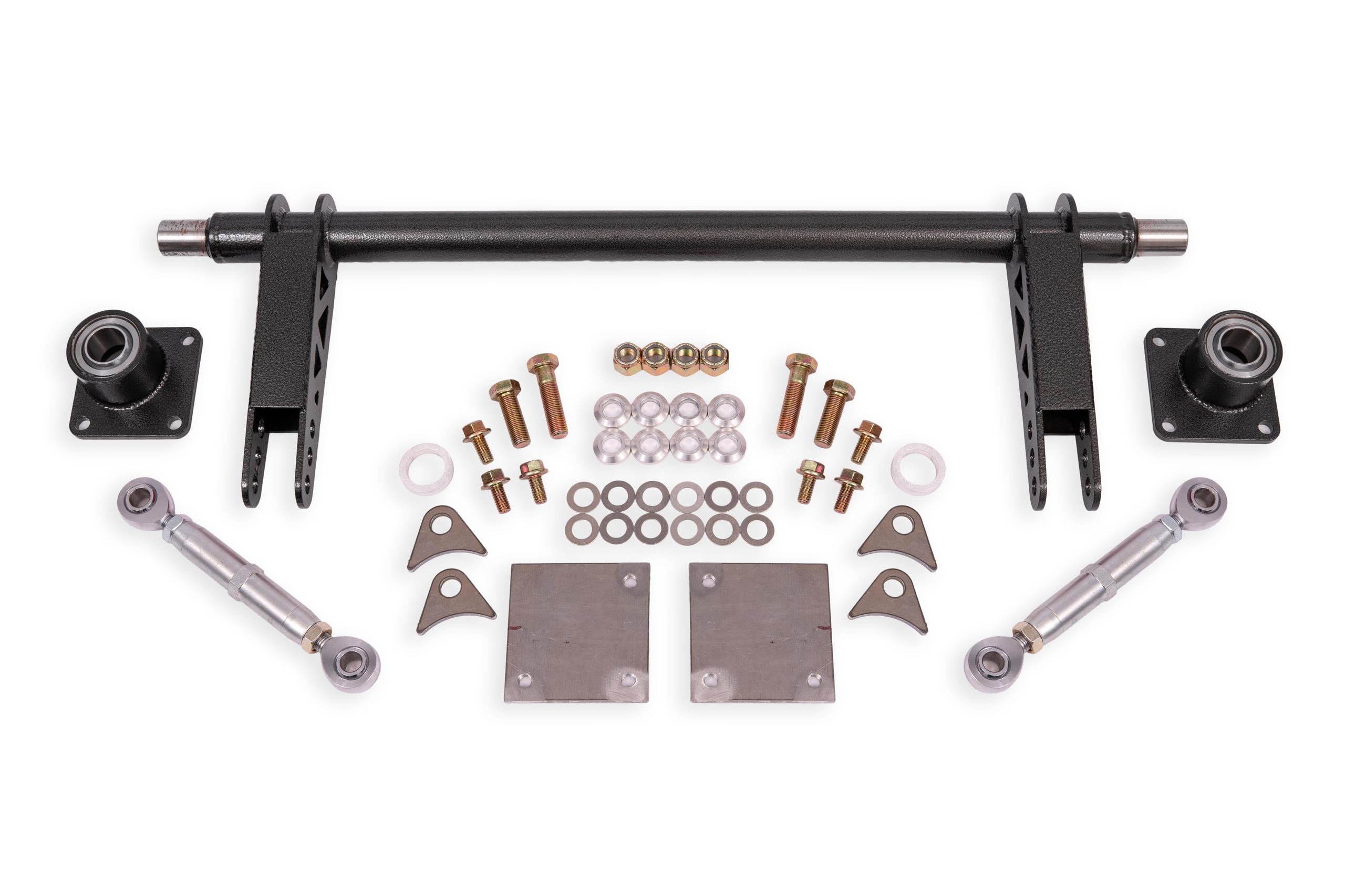 BMR Suspension Anti-Roll Bar Kit, Rear, Weld-On, Hollow 1.375" - Black Hammertone (1979-2004 Mustang) - ARB732H