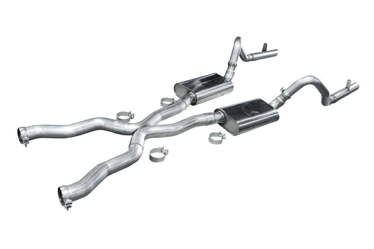 American Racing Headers AMC AMX Catback - 3", Stock - AMCAMX-68300HRBK