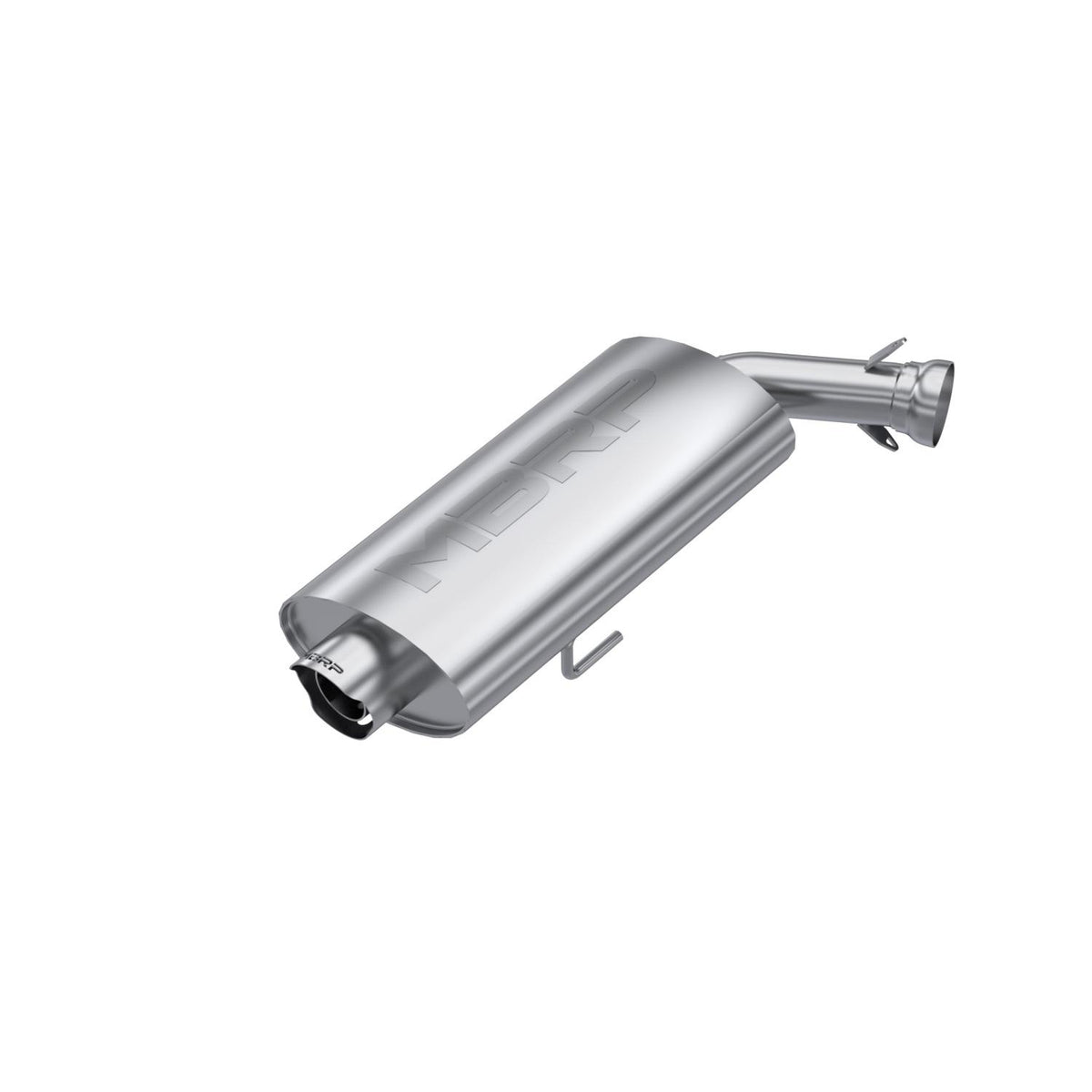 MBRP Oval Slip-On Sport Muffler. Utilizes Stock Spark Arrestor. (2020-2023 Scrambler 1000 XP S, Sportsman 1000 XP S, Scrambler 1000 XP S LE) - AT-9534SP