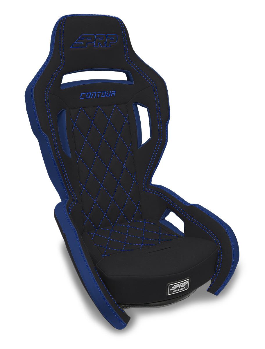 PRP Seats Contour UTV Suspension Seat Black and Blue - AU61001-PORXP-206