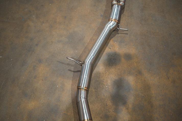 Valvetronic Designs 2018-2024 Audi B9 RS5, 2.9L Catback T304 Stainless Steel Brushed 3.5 Inch Outlet Tips - AUD.B9.RS5.VSES.BR