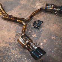 Valvetronic Designs 2018-2026 Audi C8 RS6,RS7 4.0L Catback Grade 5 Titanium Bespoke Oval OEM Style Black Stainless Steel Valvetronic Tips - AUD.C8.VSES.TI