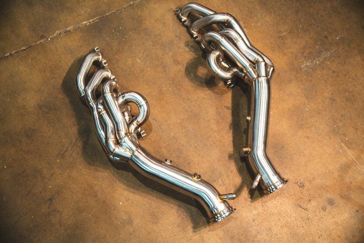 Valvetronic Designs 2022+ Audi/Lamborghini 5.2L Free Flow Exhaust Headers - AUD.LAM.V10.FFH.EVO.2.BR