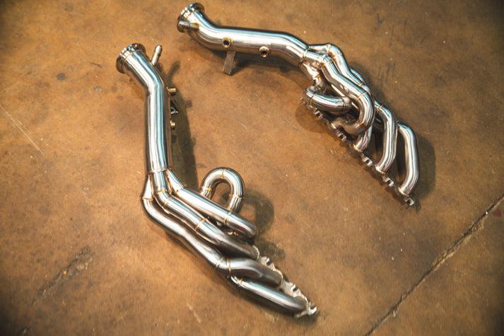 Valvetronic Designs 2022+ Audi/Lamborghini 5.2L Free Flow Exhaust Headers - AUD.LAM.V10.FFH.EVO.2.BR
