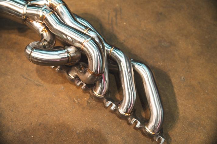 Valvetronic Designs 2022+ Audi/Lamborghini 5.2L Free Flow Exhaust Headers - AUD.LAM.V10.FFH.EVO.2.BR