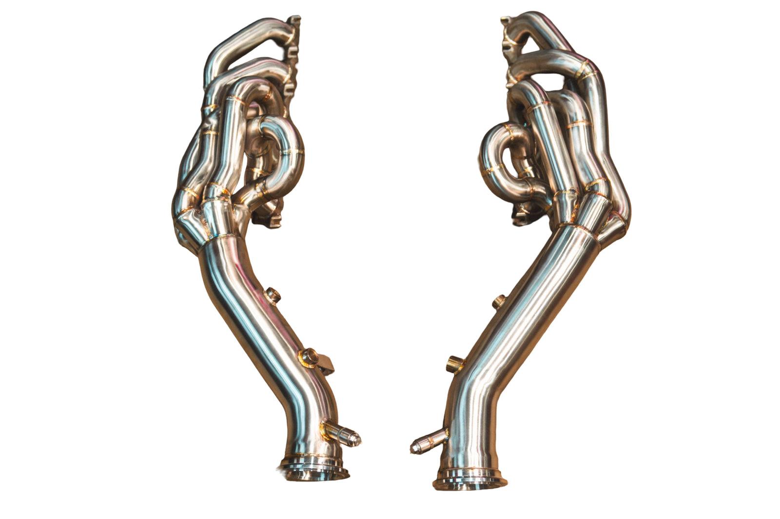 Valvetronic Designs 2010-2020 Audi/Lamborghini R8,Huracan,Gallardo LP 5.2 L Free Flow Exhaust Headers - AUD.LAM.V10.FFH.R8.1.BR