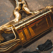 Valvetronic Designs 2019-2025 Audi RSQ8 4.0L Catback T304 Stainless Steel Finished in Anodized Gold Reuses OEM Tips - AUD.RSQ8.VSES.AG