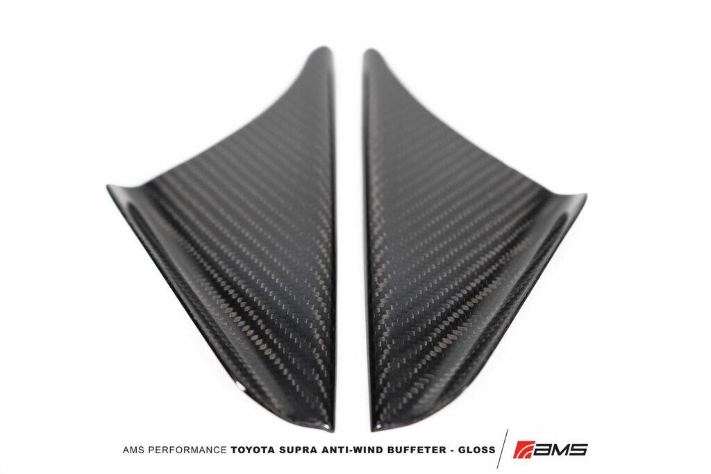 AMS Performance Performance Toyota Gr Supra Anti-Wind Buffeting Kit - Gloss Carbon - AMS.38.06.0002-1