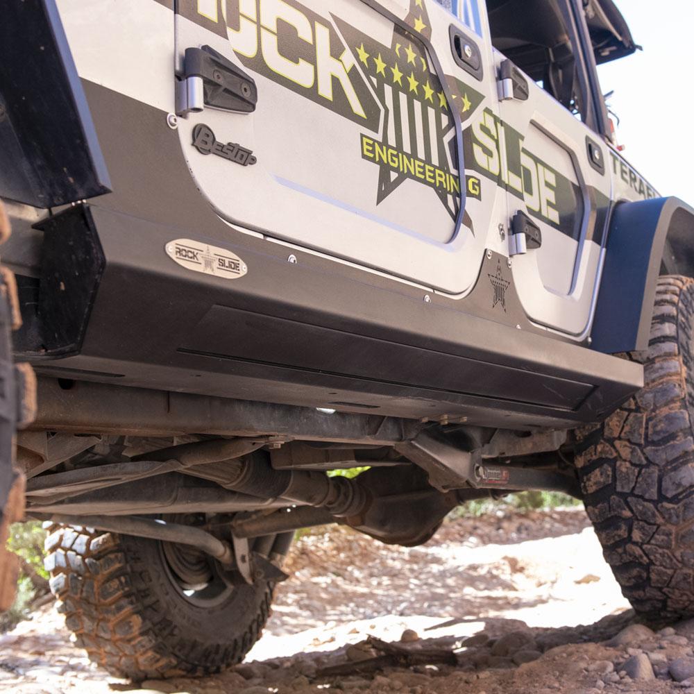 Rock Slide Engineering JK 4 Door Step Slider Skid Plate (2007-2018 Wrangler, Wrangler JK) - AX-SP-300-JK4