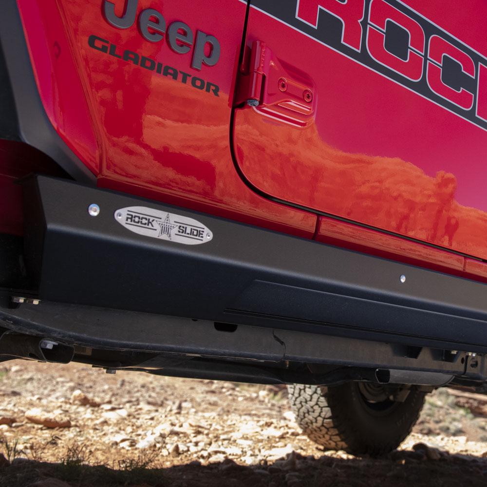 Rock Slide Engineering JT 4 Door Step Slider Skid Plate (2020-2023 Gladiator) - AX-SP-300-JT4