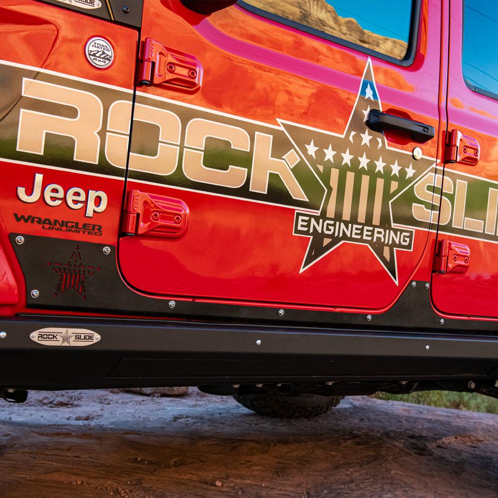 Rock Slide Engineering JL 4 Door Step Slider Rocker Guards (2018-2020 Wrangler) - AX-SS-RG-JL4