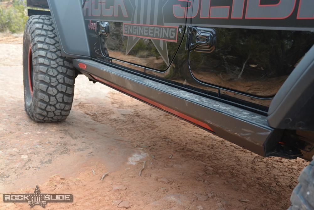 Rock Slide Engineering Step Slider Skid Plate Kit for 18-Pres Jeep JL 4 Door (2018-2020 Wrangler) - AX-SS-SP-JL4