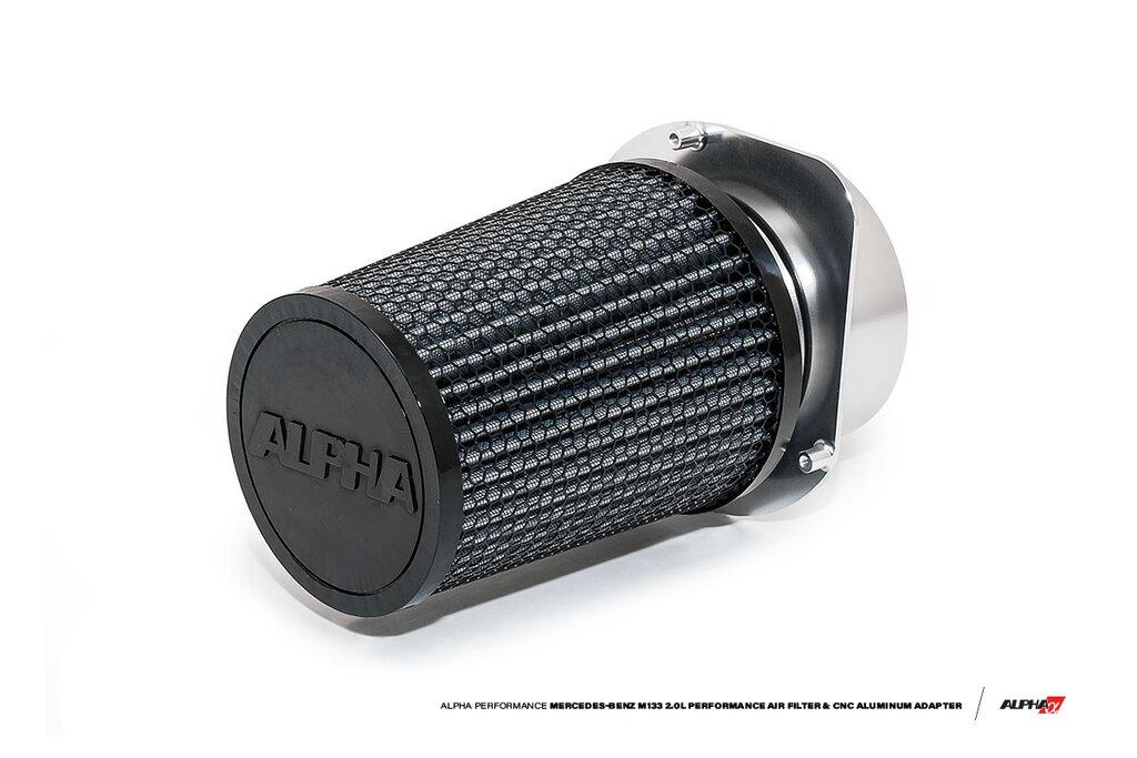 AMS Performance Alpha Mercedes-Benz Amg M133 2.0L Performance Air Filter & Cnc Aluminum Adapter - ALP.19.08.0001-1
