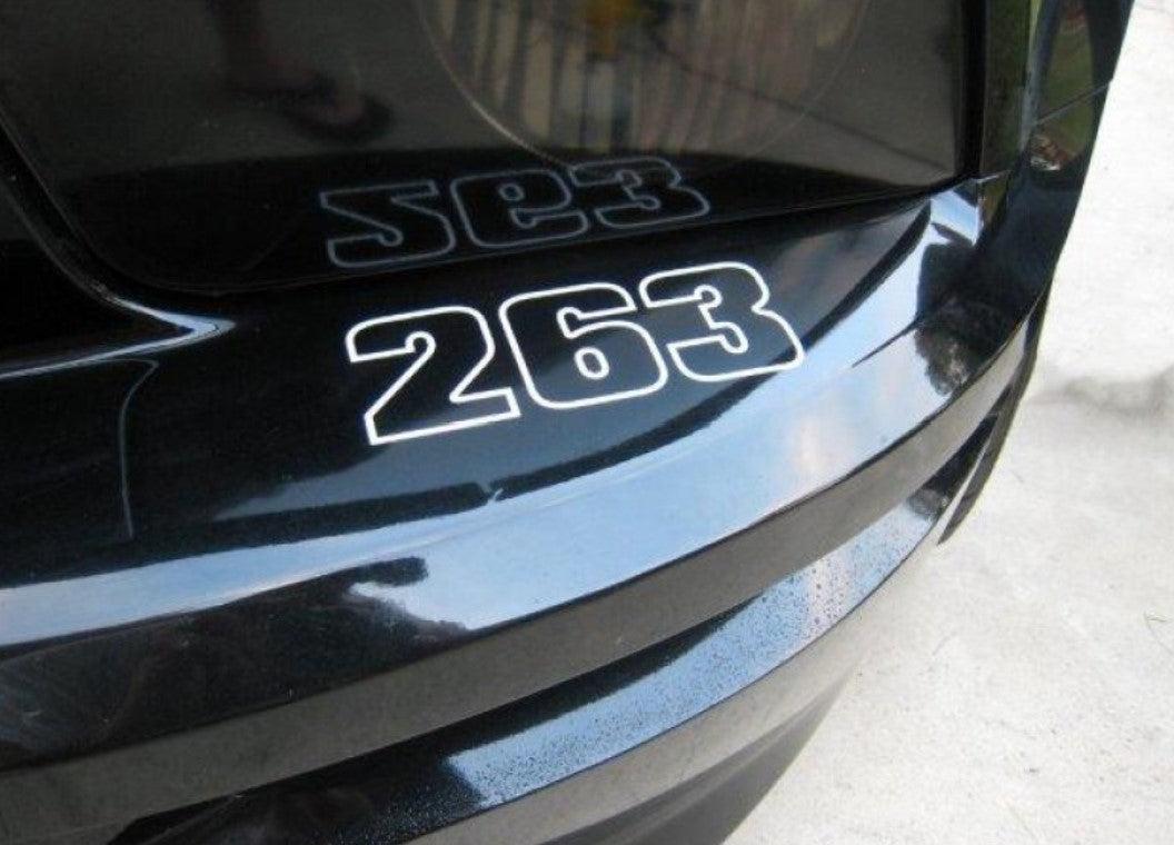 Anchor Room Bumper Build Numbers - Gloss White - BBN_GW
