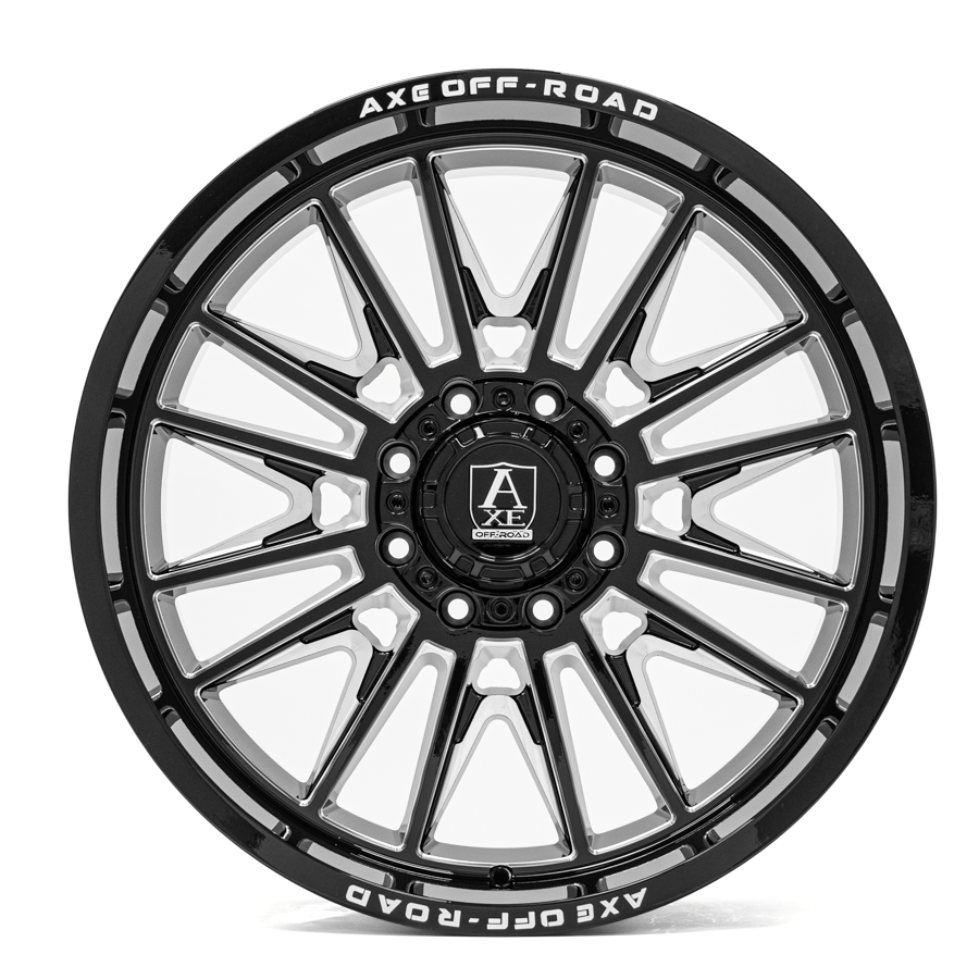 Axe Design ECHO Wheel - 22x10, 8x170, Gloss Black Milled - 22108170-19ECHBM