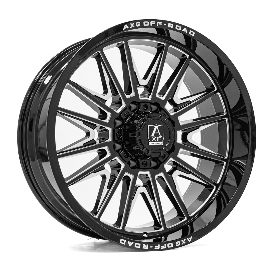 Axe Design ECHO Wheel - 22x10, 8x170, Gloss Black Milled - 22108170-19ECHBM