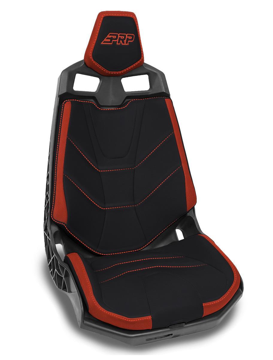 PRP Seats Seat Covers for Can-Am Maverick X3 and Maverick R Pair Black and Red - B002-04