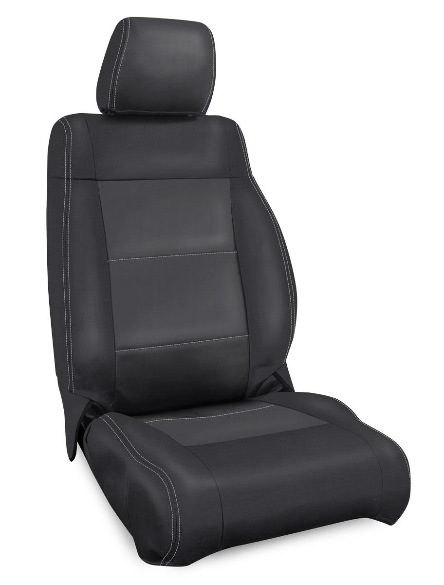 PRP Seats Front Seat Covers for 13-18 Jeep Wrangler JK 2 Door or 4 Door Pair Black and Gray - B022-03