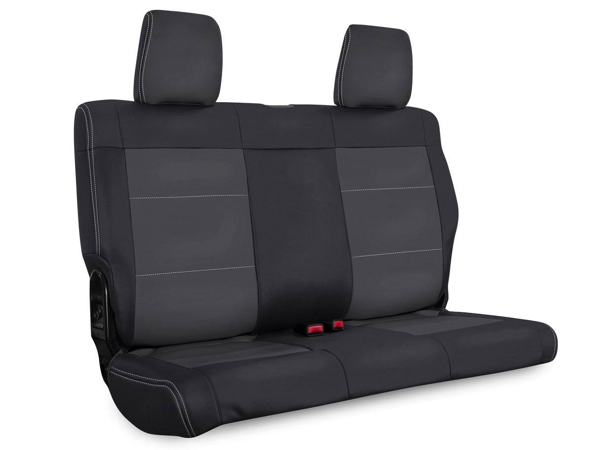 PRP Seats Rear Seat Cover for 13-18 Jeep Wrangler JKU 4 Door Black and Gray - B024-03