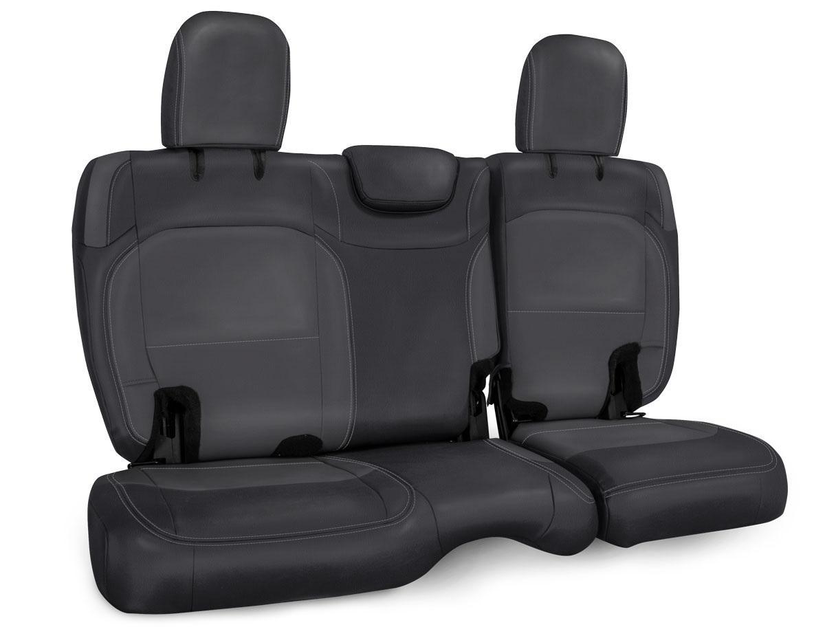 PRP Seats Rear Bench Cover for Jeep Wrangler JL 2 door Black and Gray - B041-03