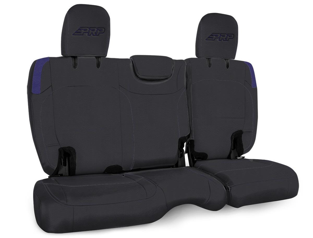 PRP Seats Rear Bench Cover for Jeep Wrangler JL 2 door Black and Purple - B041-08