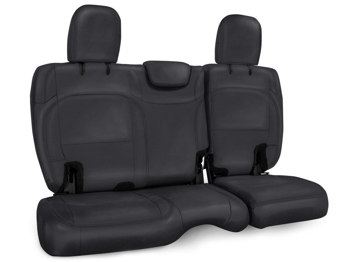 PRP Seats Rear Bench Cover for Jeep Wrangler JLU 4 door with no armrest All Black - B043-02