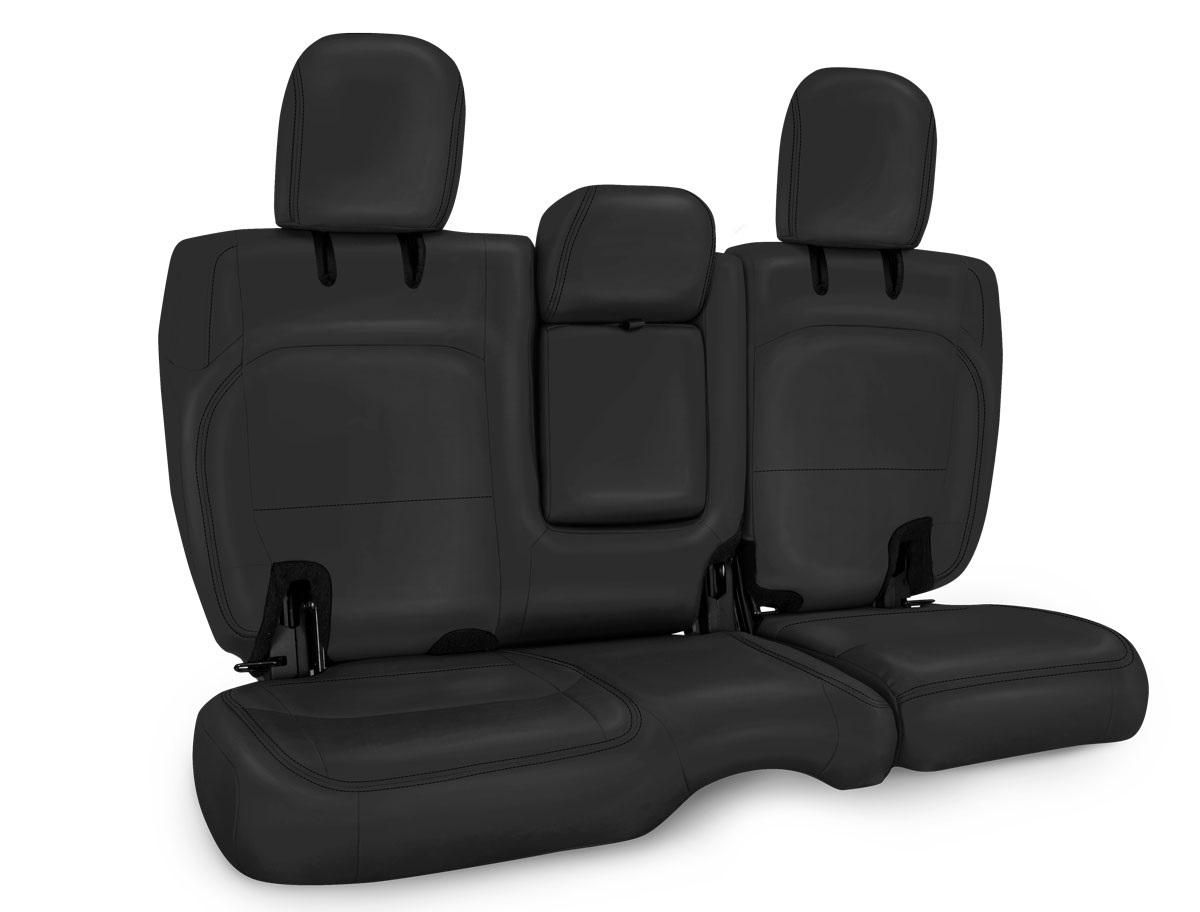 PRP Seats Rear Bench Cover for Jeep Wrangler JLU 4 door with Armrest All Black - B044-02