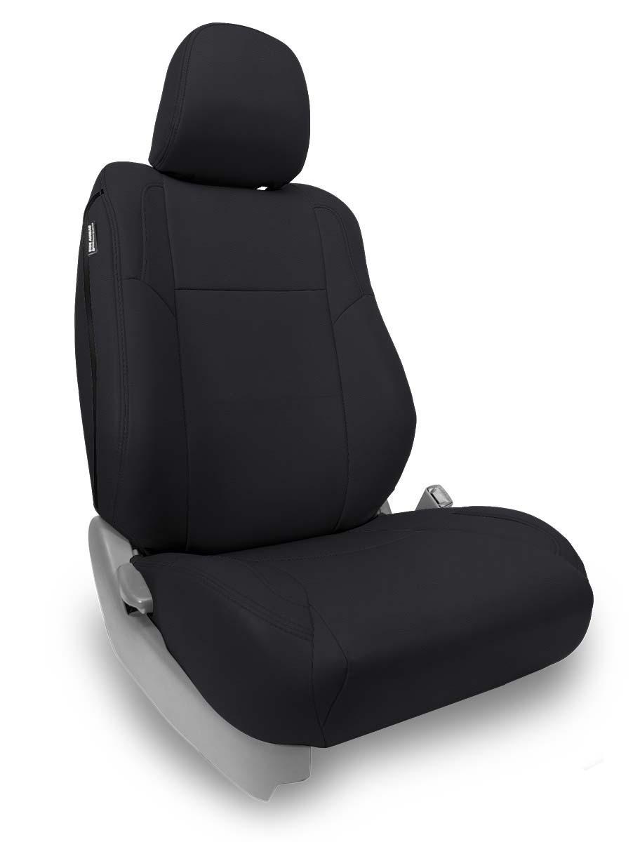 PRP Seats Front Seat Covers for 12-15 Toyota Tacoma Fold Flat Edition Pair All Black - B050-02