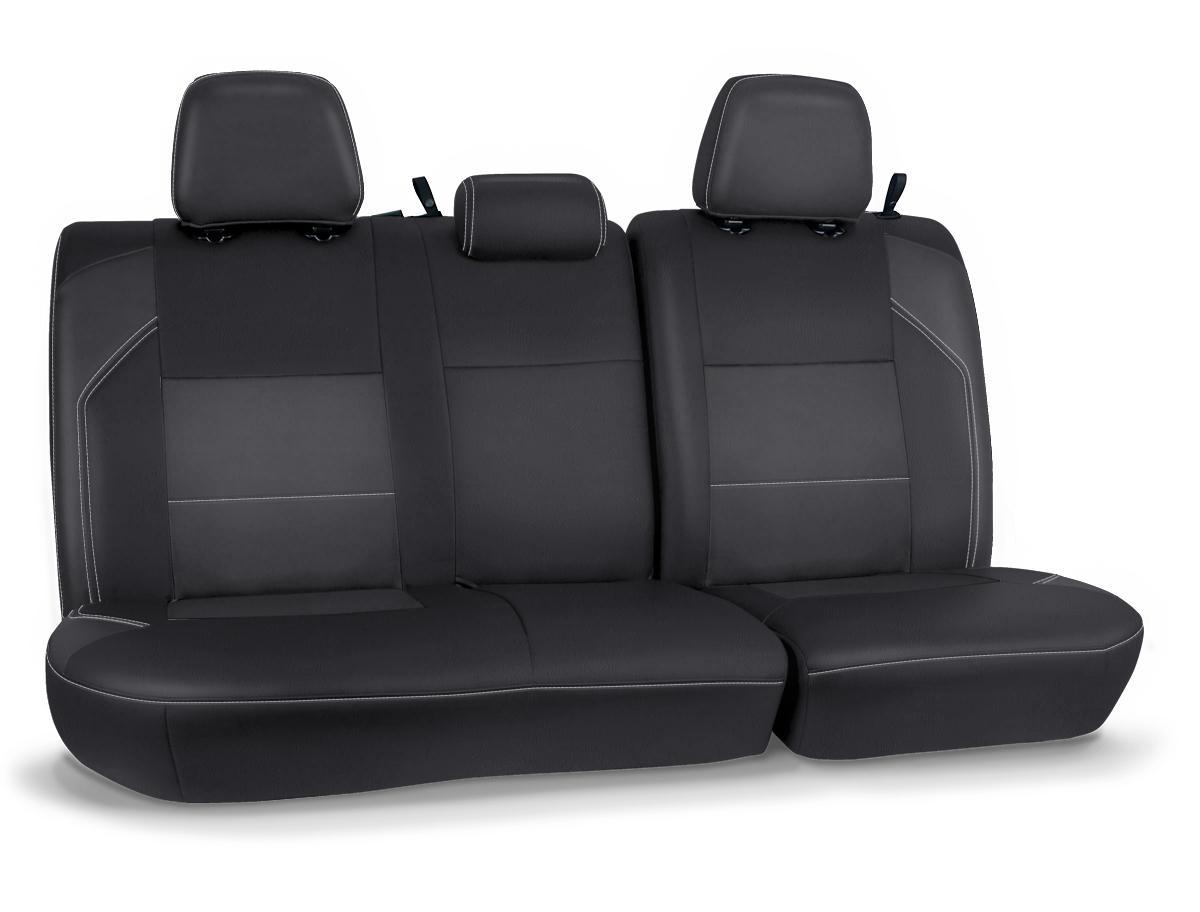 PRP Seats Rear Bench Cover for 2016-2023 Toyota Tacoma Double Cab Black and Gray - B054-03