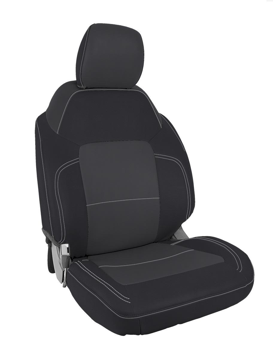 PRP Seats Front Seat Covers for 2021+ Ford Bronco 2 Door Black and Gray - B058-03