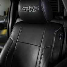 PRP Seats Front Seat Covers for 2012-14 Ford Raptor Pair Black with Silver Stitch - B068-06