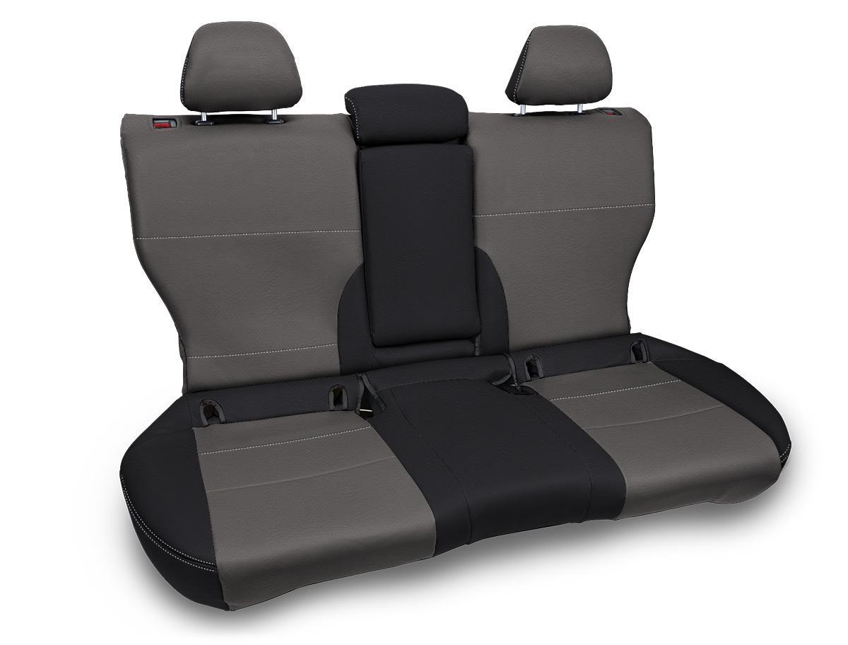 PRP Seats Rear Bench Seat Cover for 2015-2020 Subaru Outback Black and Gray - B077-03